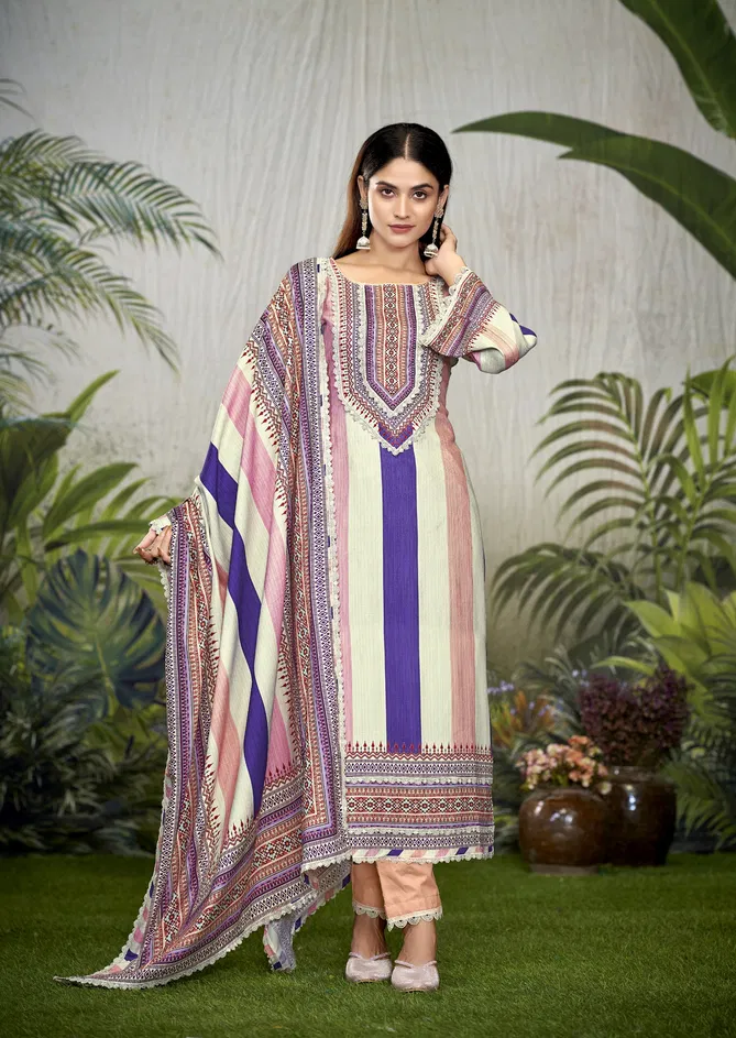 Azaa Vol 2 By The Hermitage Shop Viscose Cotton Dress Material Wholesale Online